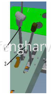 Main speed-change handle and vice speed-change handle